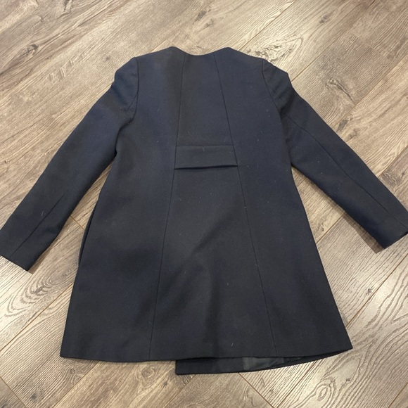 Navy Zara wool swing coat - Picture 3 of 3